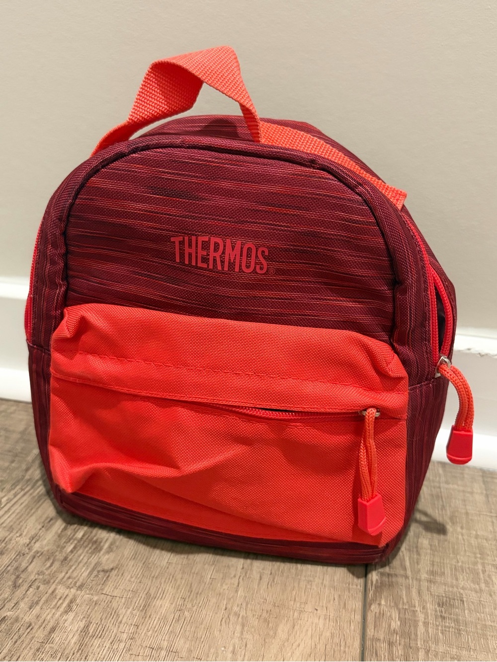 Thermos Red and Coral Lunch Bag